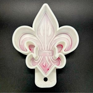 Fleur de Lis Silicone Mold 5” T x 4.5” W x 1” D